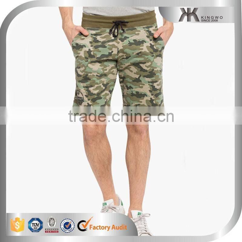 Alibaba China Camouflage Fabric Online Shop Mens OEM Print Sweat Shorts