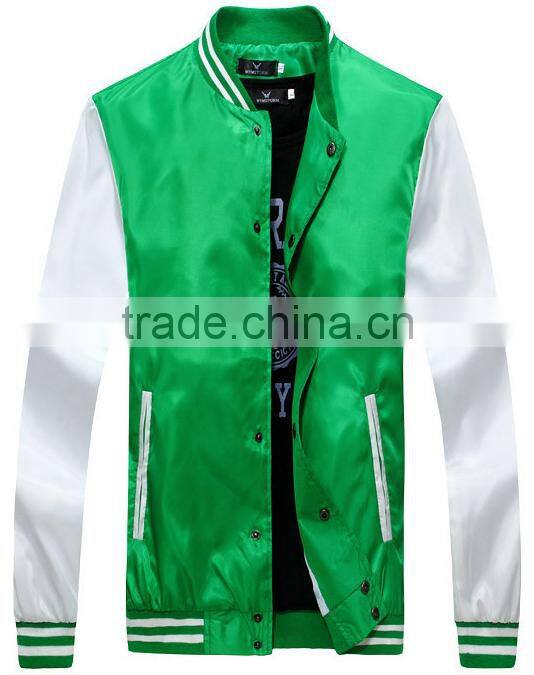customize high quality fashion sunshine youth varsity jackets, cheap college clothing