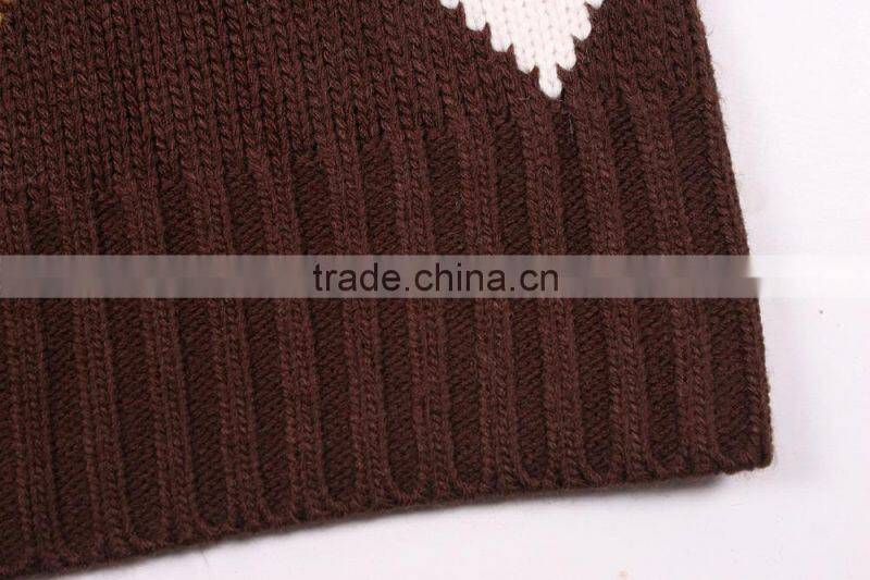 Diamond Sleeveless Sweater Knitting Pattern For Men