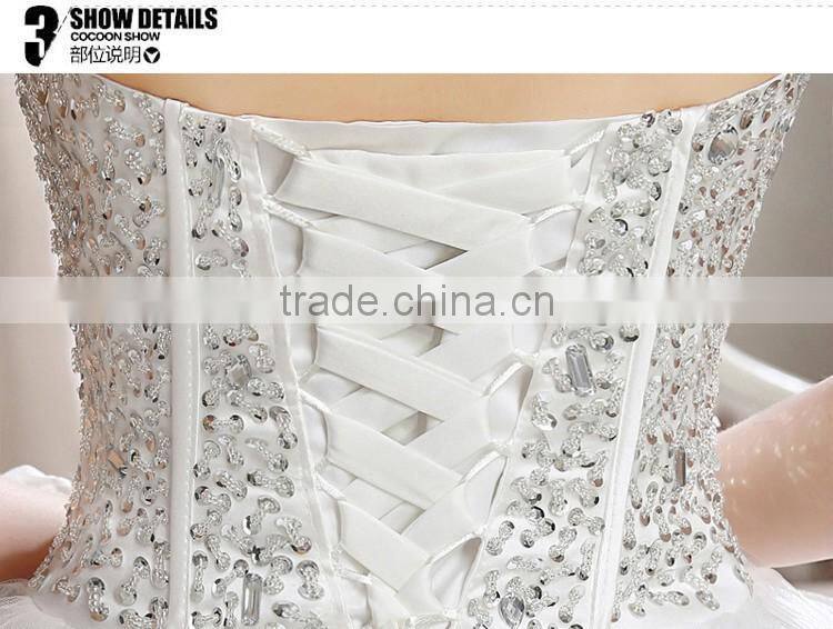 2016 sweetheart ivory wedding dress bride gowns