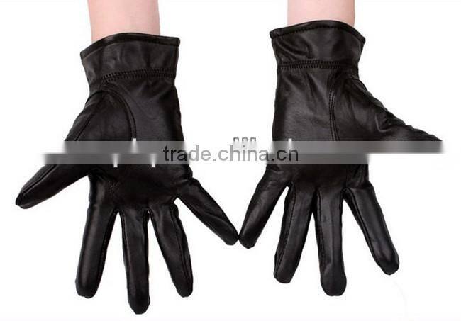 fashion design lady's leather gloves