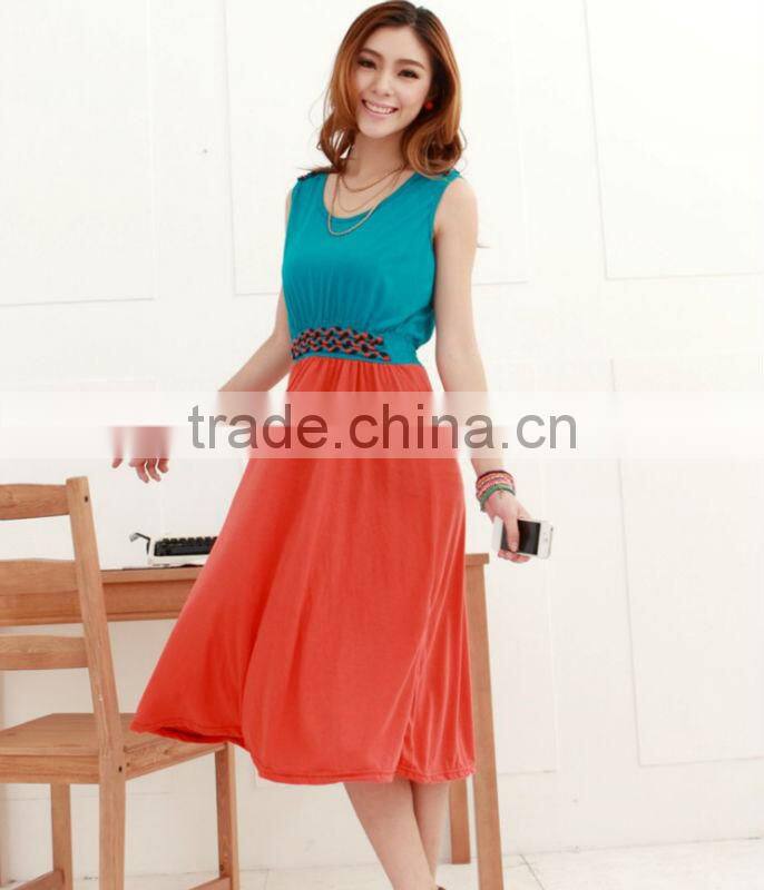 Brilliantly Color Women Long Dresses Fashion 2013