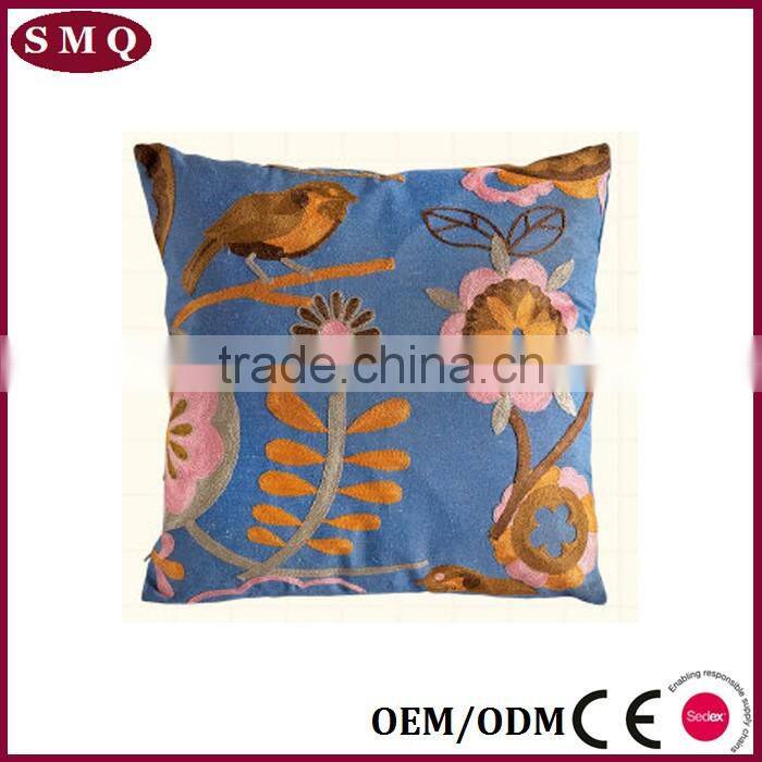 wholesale 50x50 custom hand embroidery oriental cushion cover