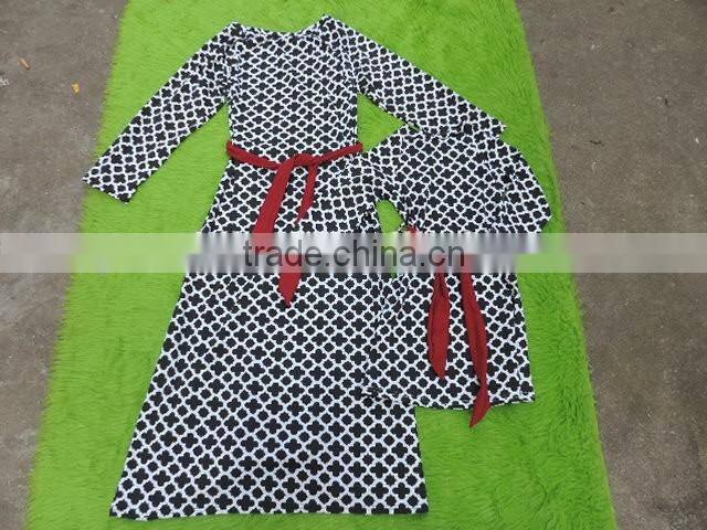 mom and me dress clothes party clothes sets long sleeves dress me and mom machting dress