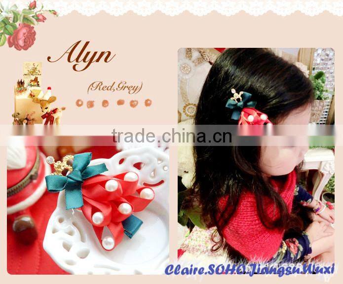Wholesale alibaba Christmas tree hair accessories hair clips