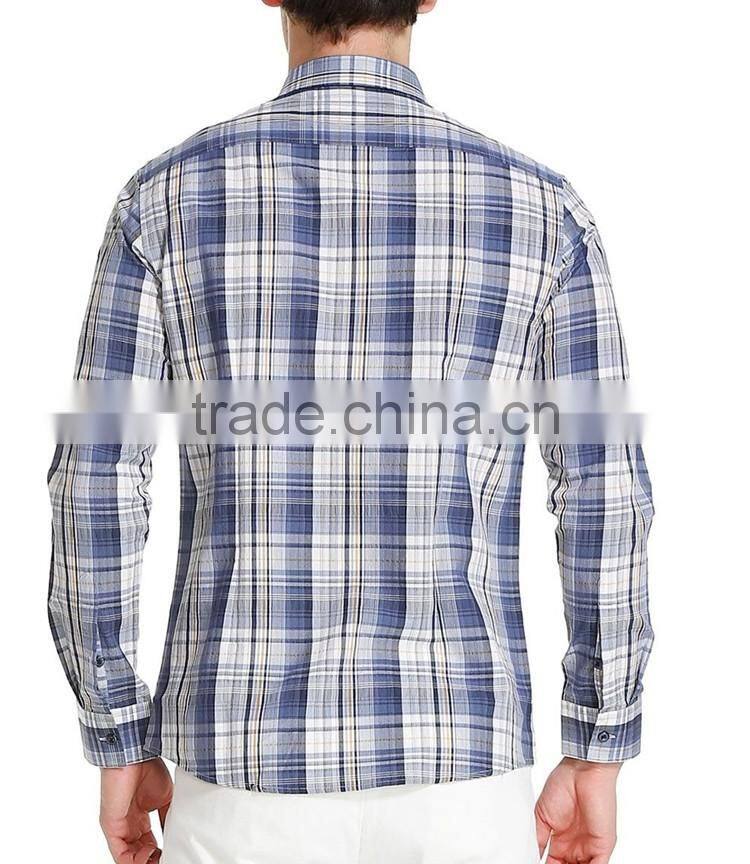 Designer plaid shirts for men famous clothing factories in china