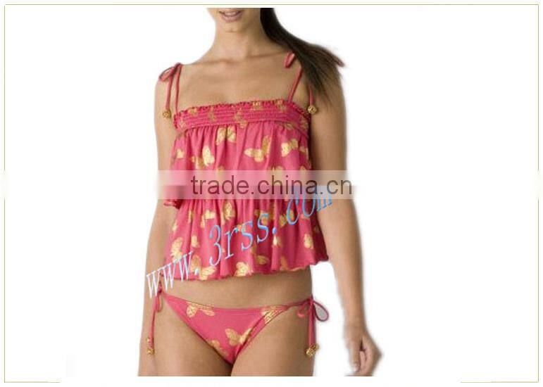 fashion tankini swimwear pink cheap