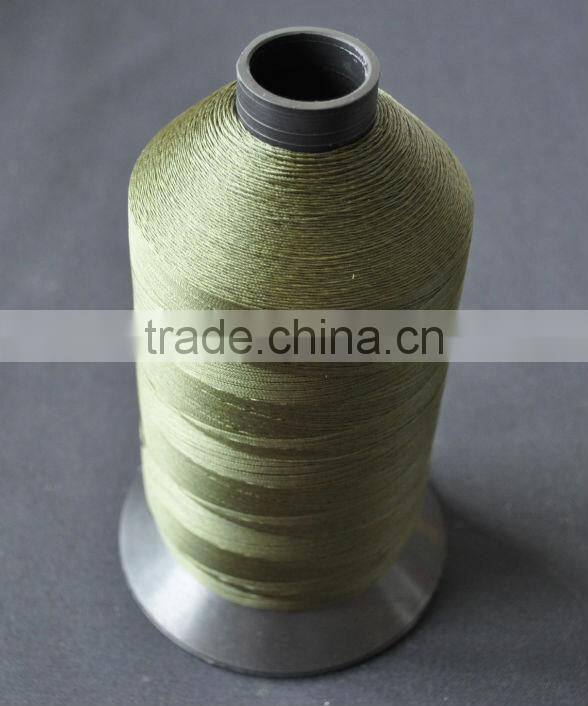 1 LB bonded polyester thread 210D/3 army green