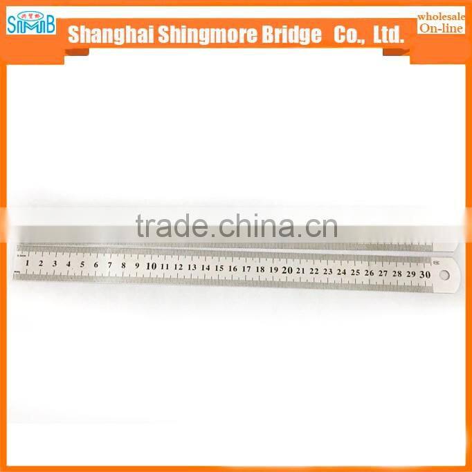 2017 china cheap sales good quality 30cm stainless steel ruler for student