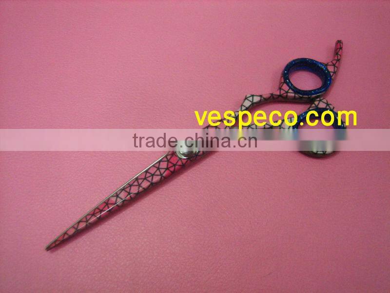 Color razor edge scissors, Paper coated , Ball Bearing Screw