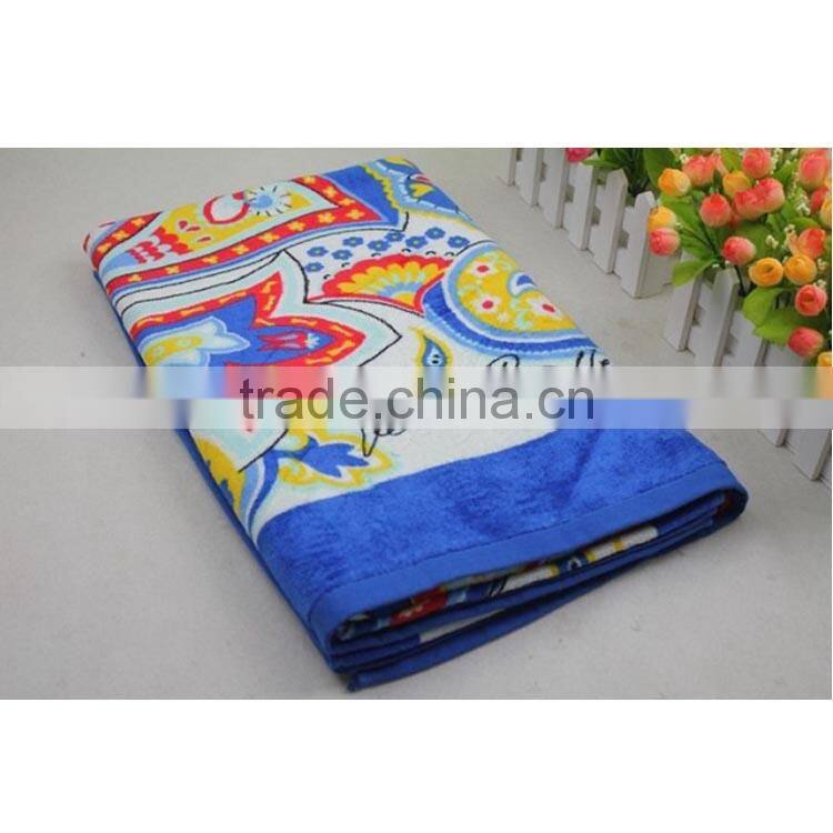 100% cottonreactive printed beach towel backpack chair covers