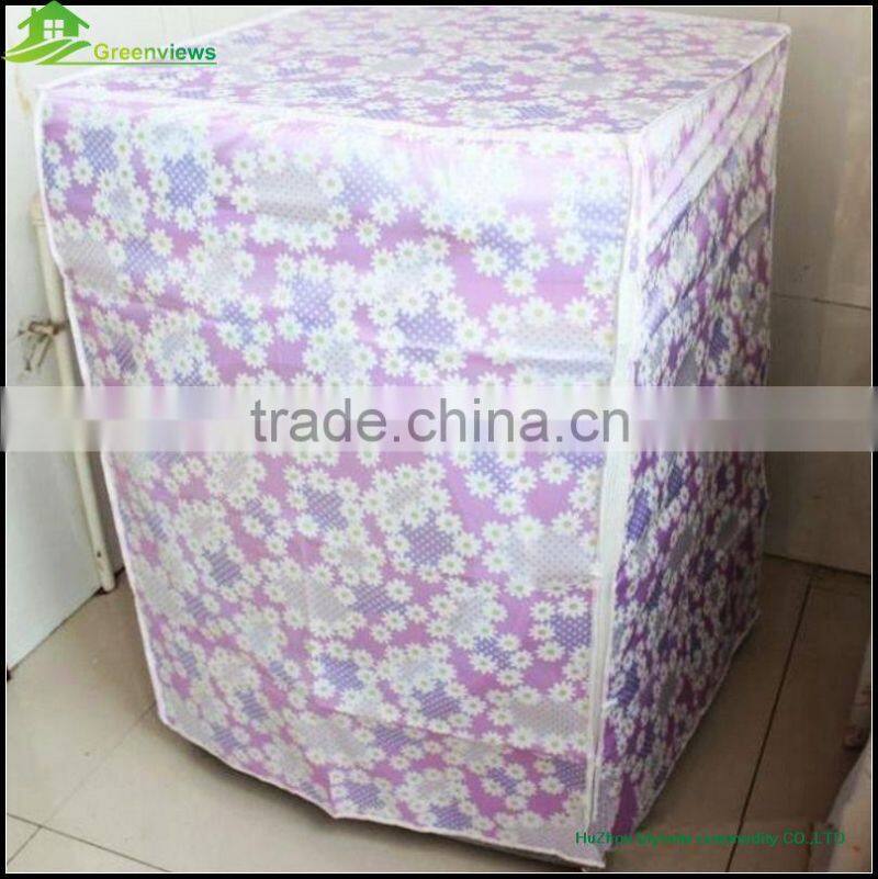 Washing machine fabric cover Water proof washing protective cover thick plastic with flannel in middle cover