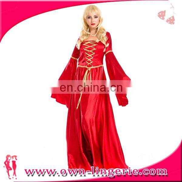 Women's Medieval Lace-Up Costume Gown