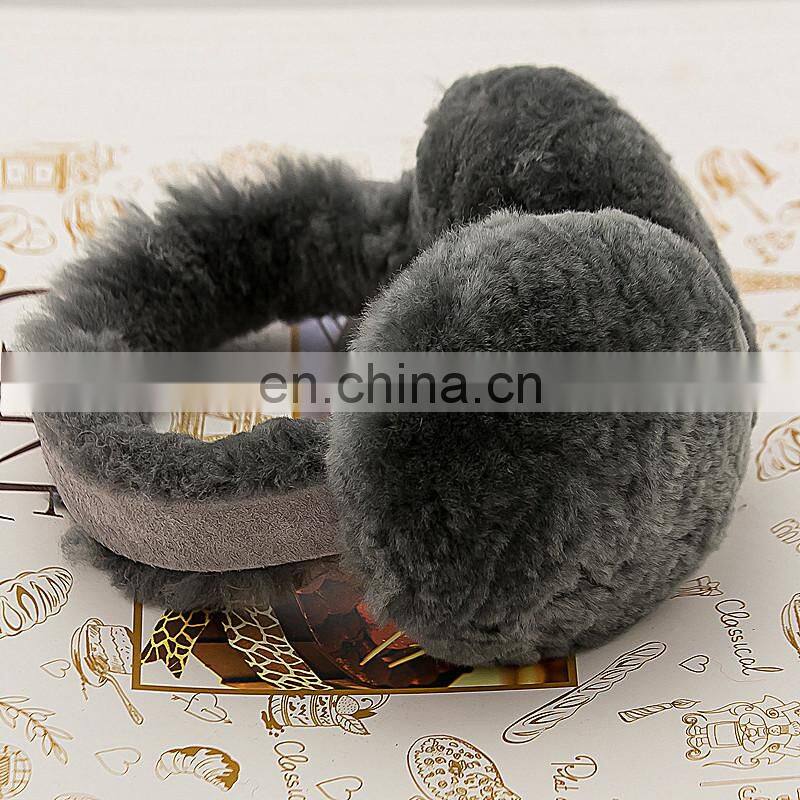 HEAD Woman's Ear Warmers Earmuffs with Genuine Shearling Sheepskin One Size Fits All Tan