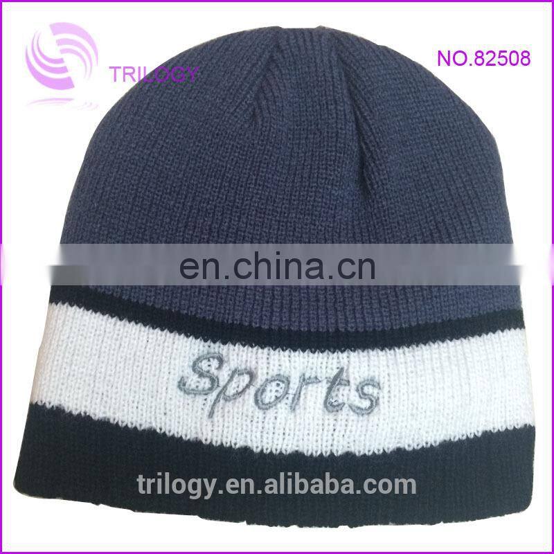 china factory custom very cheap fashion sport beanie cap