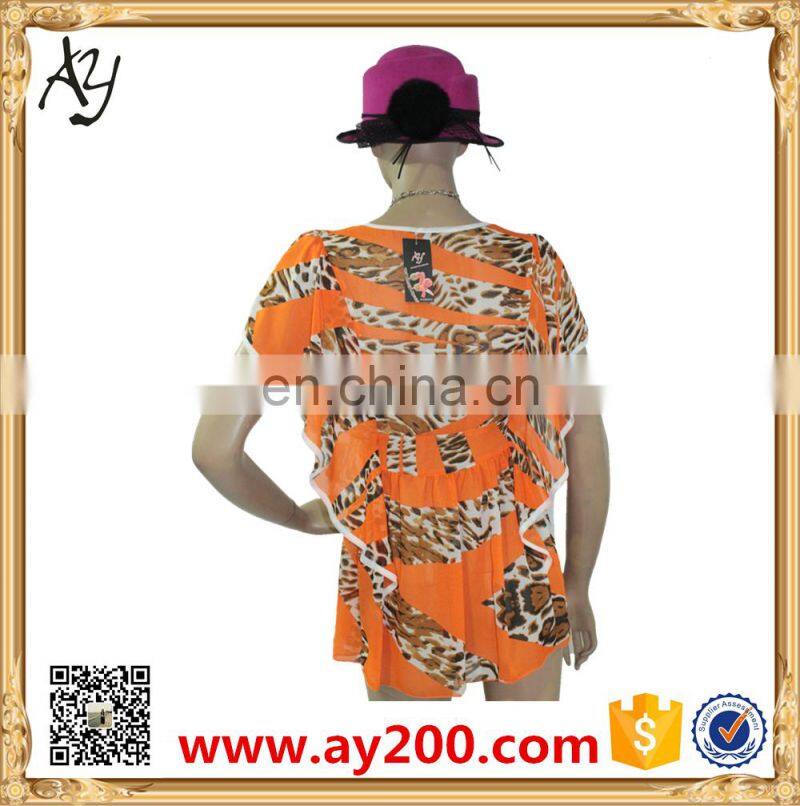 2016 Summer Ladies Chiffon Flowers printing dress casual dresses pictures for women