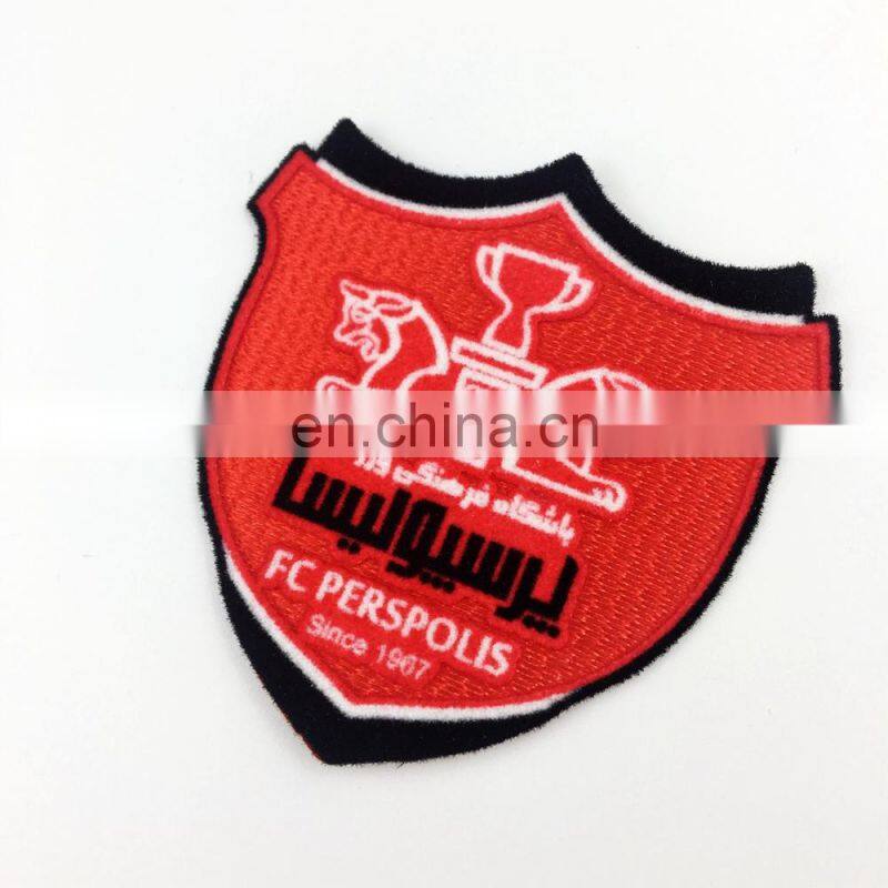 2017 Cheap 3d flock embroidery patch