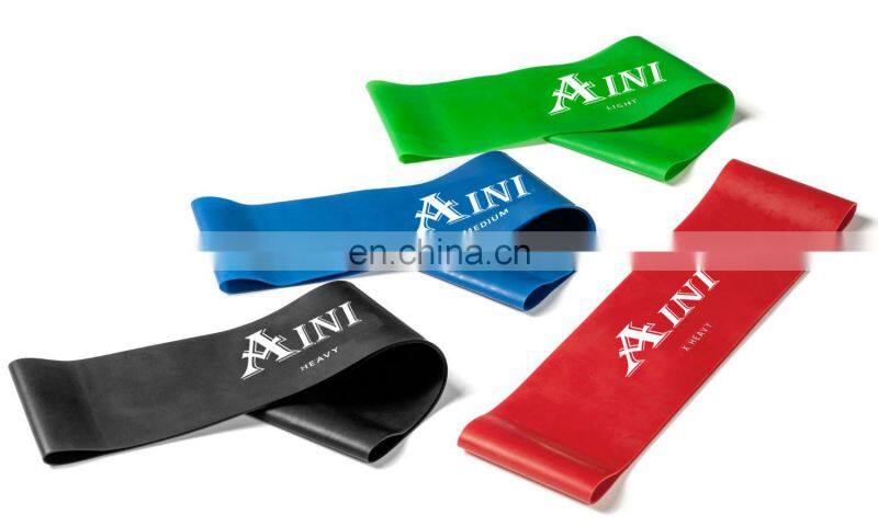 50 60cm Resistance Loop Bands -Latex Exercise loop Bands Set of 4 for Working out or Physical Therapy