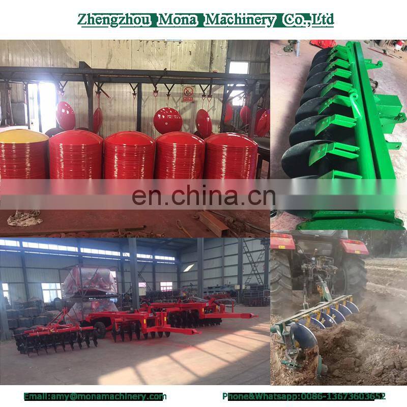 Agricultural equipment two way disc plough for walking tractor