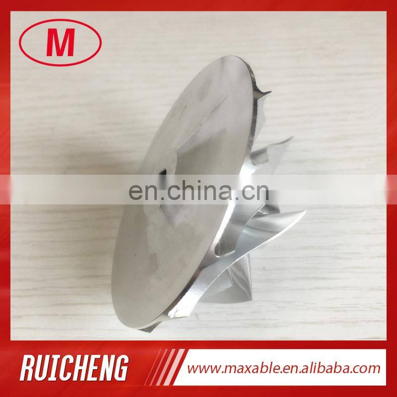 TE06H 16M 49185-40700 49185-01041 48.04/68.01mm 6+6 blades Turbo Billet/aluminum 2618/milling compressor wheel for 49179-02250