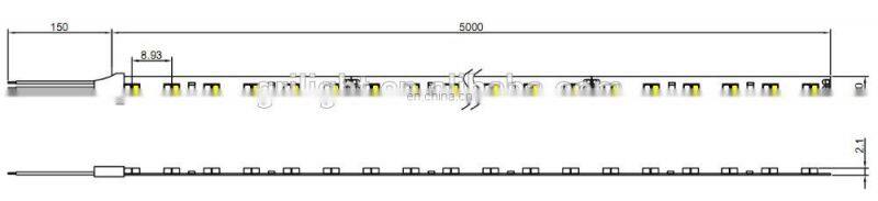 Temperature color change tape CCT warm white led strip 12V 2835 led light strip