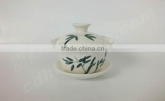 Hand Painted Porcelain Gongfu Teacup Gaiwan