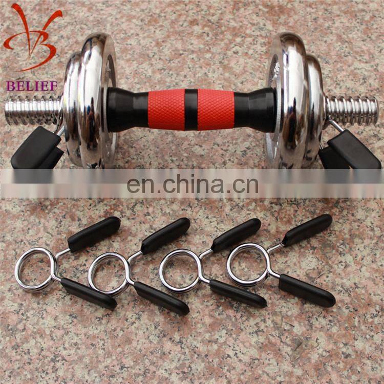 Barbell dumbbell universal spring clip