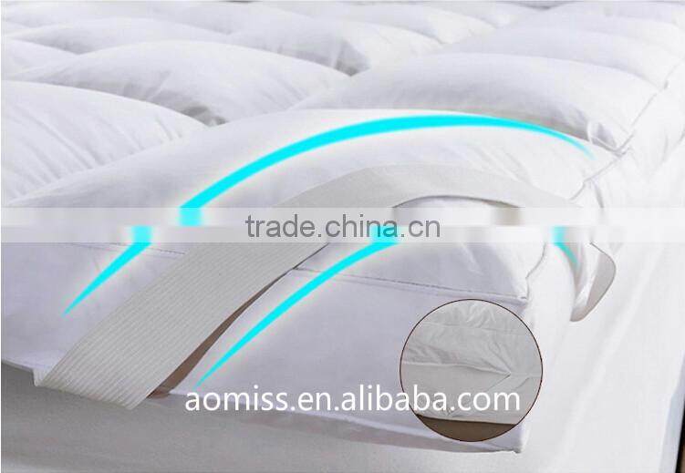 high quality 100% cotton white down proof hotel mattress topper