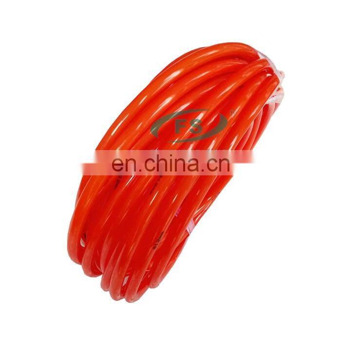 Green Orange Transparent PU round belt Polyurethane drive belt smooth and rough surface