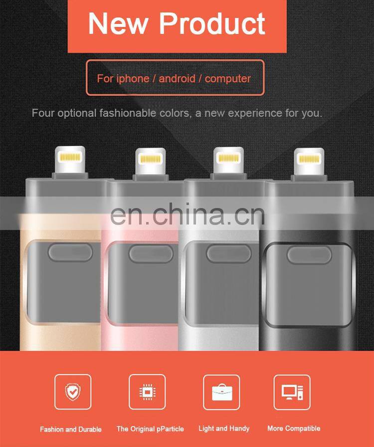hot selling 3 in 1 USB Iflash Drive for iphone ipad Android 8G USB Flash Drive OTG with best price