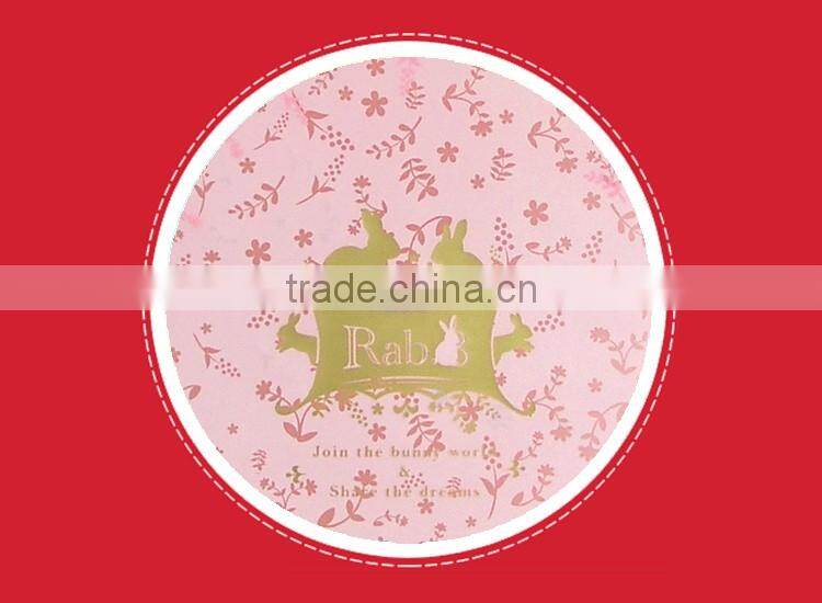 Novelty beautiful pp office stationery white pink file document paper folder