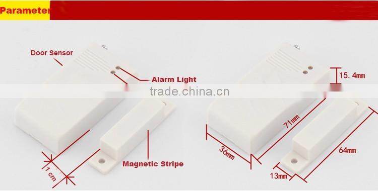 Anti-theft door detector door sensor for security home alarm system