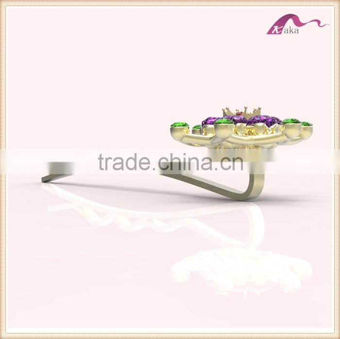 Fashion Colored Crystal Flower Hair Bobby Pins For Kids Accessories