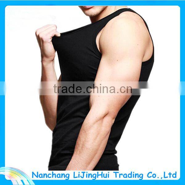 Men singlet: Wholesale blank gym mens stringer singlet/running singlet for men/men cotton singlet