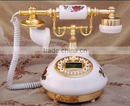 Retro phone,flower antique telephone,old style phone