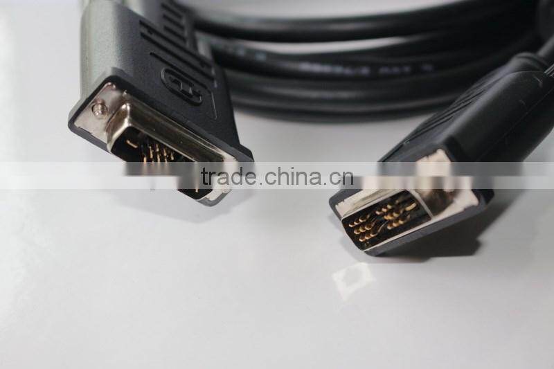 PCER 18+1 MALE TO MALE DVI CABLE FOR COMPUTER/TV with magnetic rings