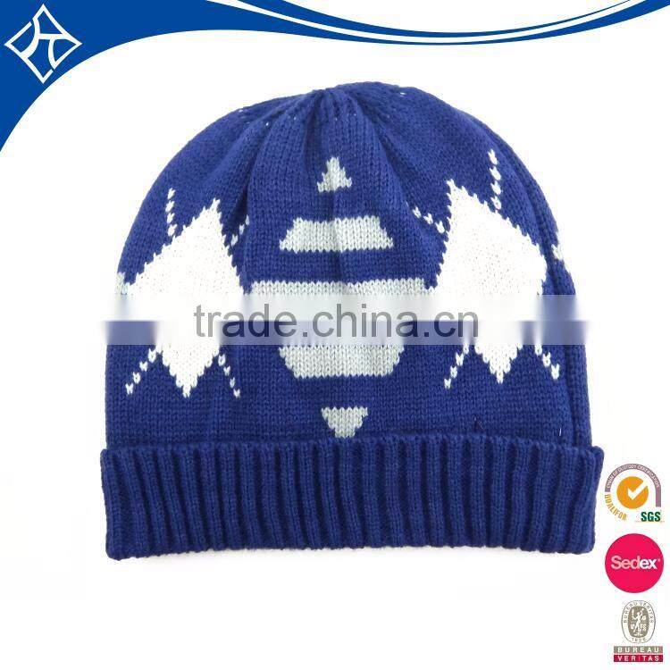 2013 personalize wool winter knit pattern fan scarf and hat beanie set