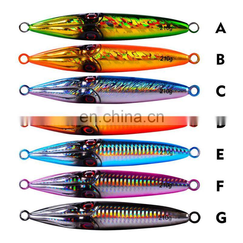 Clearance 210g Weight Vib Lures Fishing Lure Saltwater Jigging Lures Fishing Metal JigSaltwater Jigging