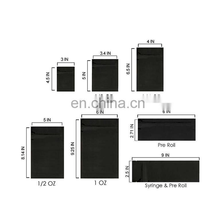 Naturally Infused plastic window zip lock mylar bags edibles smell proof bags edible packaging
