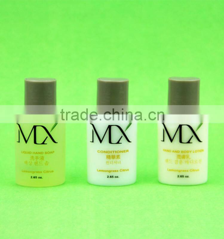 organic hotel shampoo bottle