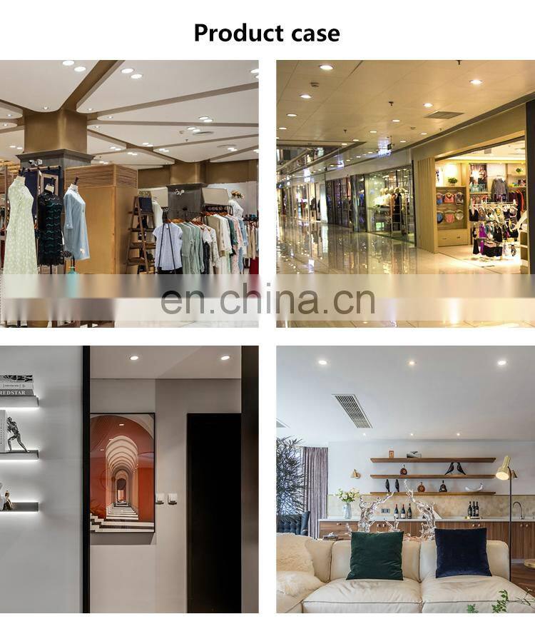 ALLWAY Hot Sell Exhibition Hall Three Color Temperatures Recessed Indoor Down Light Round Led Downlight