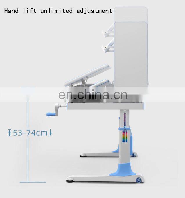 Mini children's solid wood learning desk primary school students' desk chair combination set can be lifted