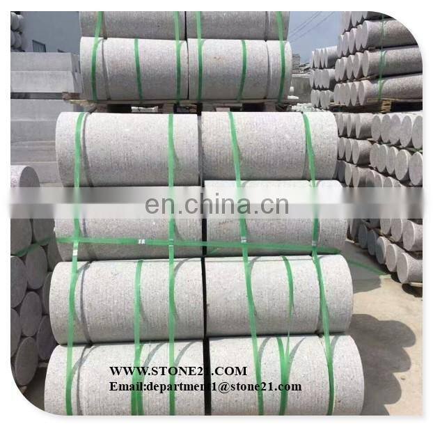 Pink granite tactile stone, granite stepping stone