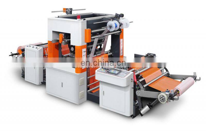 UT1200 Automatic Roll to Roll PP Laminated Square Bottom Non Woven Fabric Hot Foil Stamping Machine