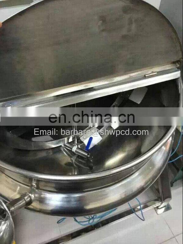 Factory supply industrial automatic cooking machine electric gas steam planetary stirring jacketed kettle pot