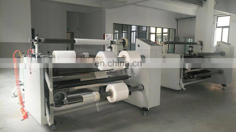 Adhesive Stick Label Paper Roll Slitting Rewinding Rewinder Machine With Counter and Tension Controller