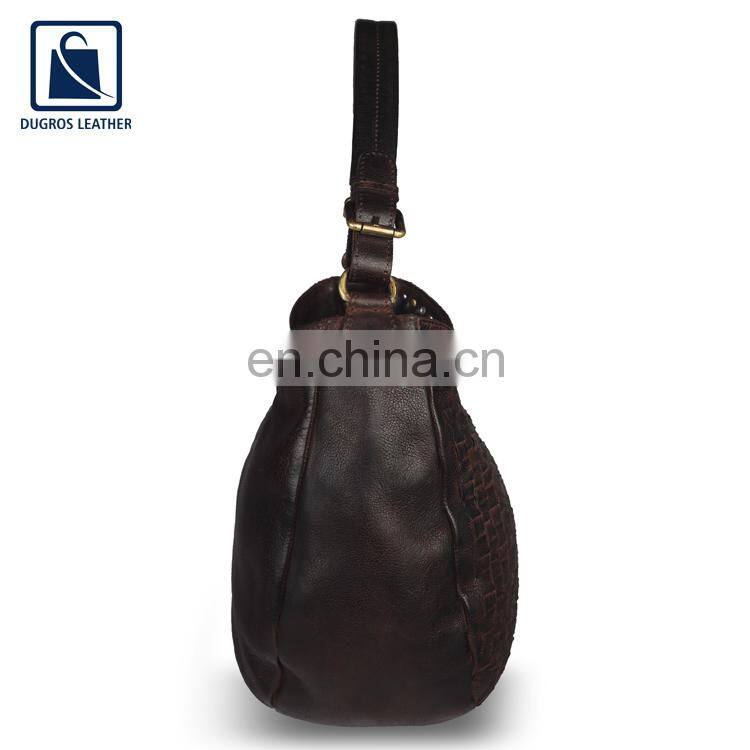 Light Weight Genuine Leather Material Made Women Handbag from Top Listed Manufacturer