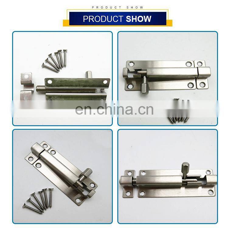 Furniture Fitting Rectangle Stainless Steel Door Latch Catch Bolt