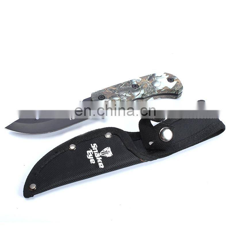 high quality wholesale stainless steel blade survival fixed blade knife for outdoor camping hiking hunting rescu