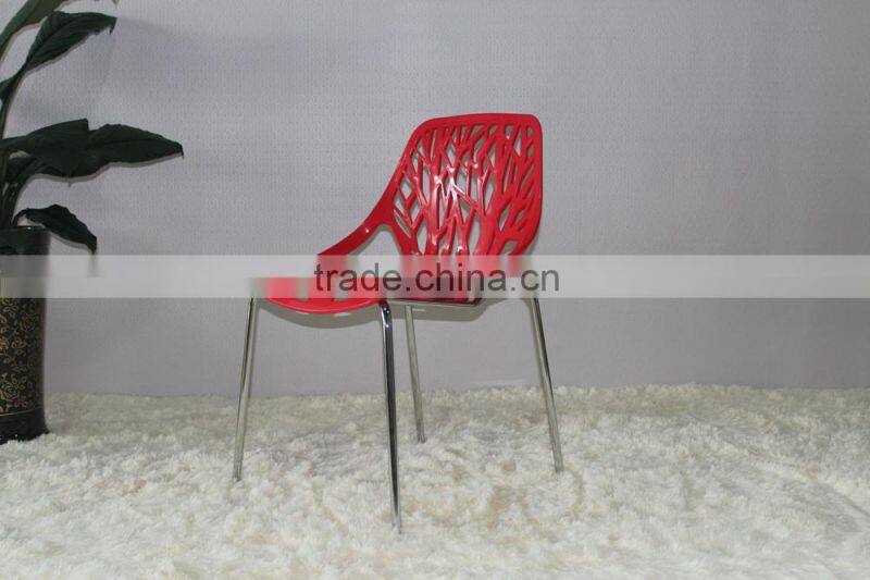 Modern style Japanese restaurant furniture tree design plastic chair